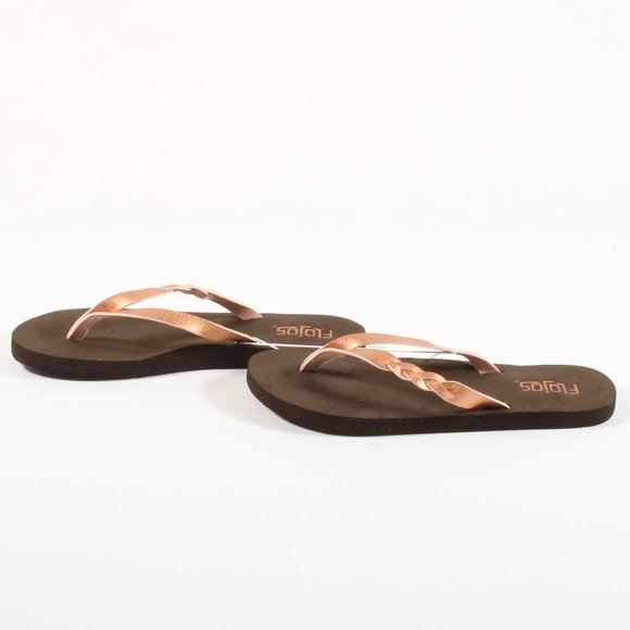 Flojos Women's Slip On Thong Sandals Slides NWT - Picture 3 of 7